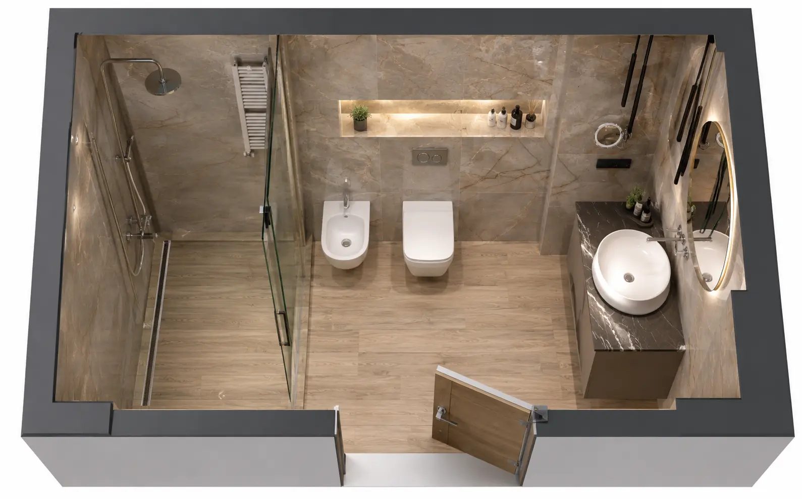 Visualisation 3D d’une salle de bains